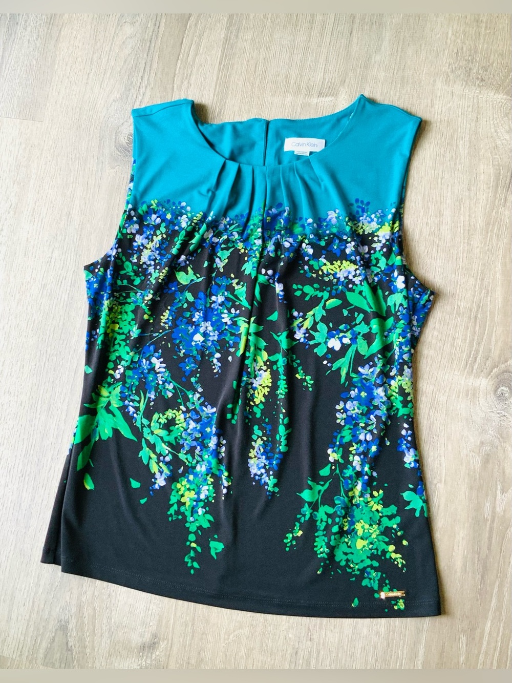 Calvin Klein Floral Tank Top (No Size Tag? Medium?)